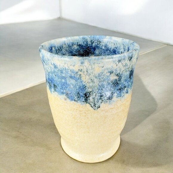 Ken Evans Hand Made Pottery Stoneware Coffee Mug Cup Artist Signed Sponge Ware - Picture 5 of 16